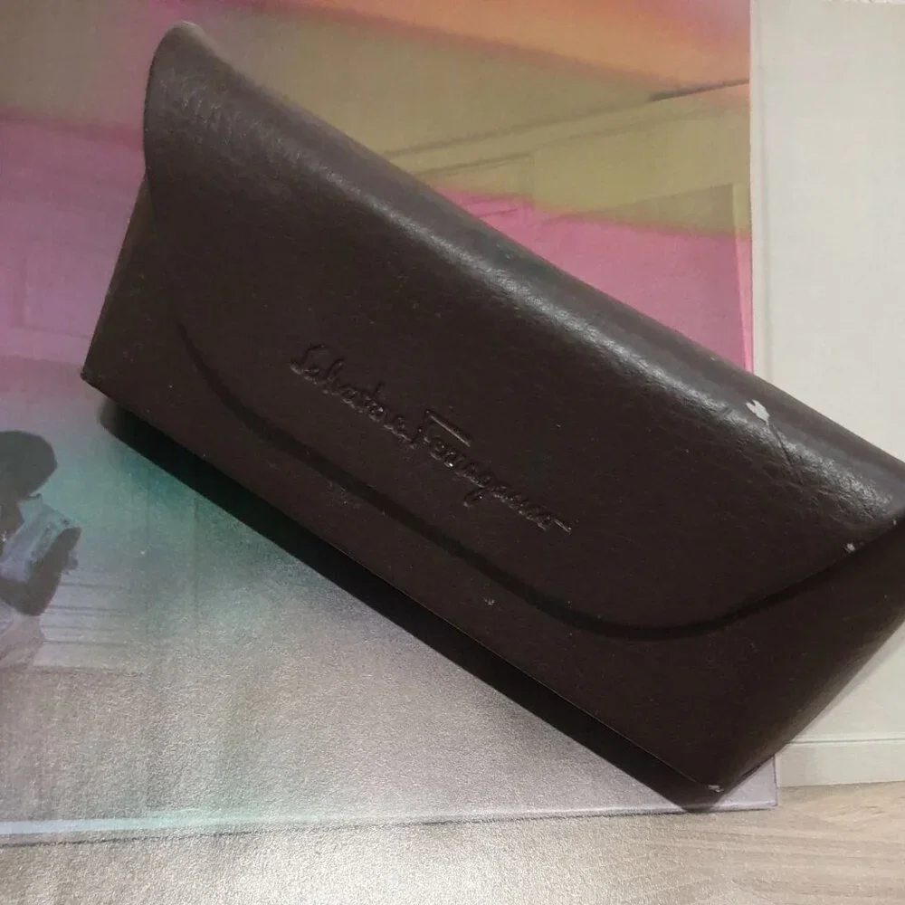 Ferragamo Brown Eyeglasses Optical Frame With Case Women Fashion Accessory Gift